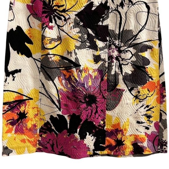 Signature by Robbie Bee Women's Floral Knee Length Dress Size 8 - Picture 3 of 8